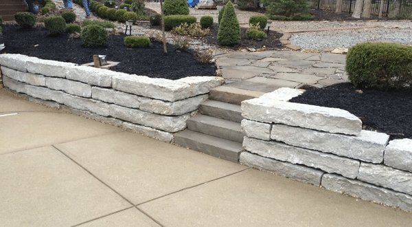 Yard Retaining Wall in Indianapolis
